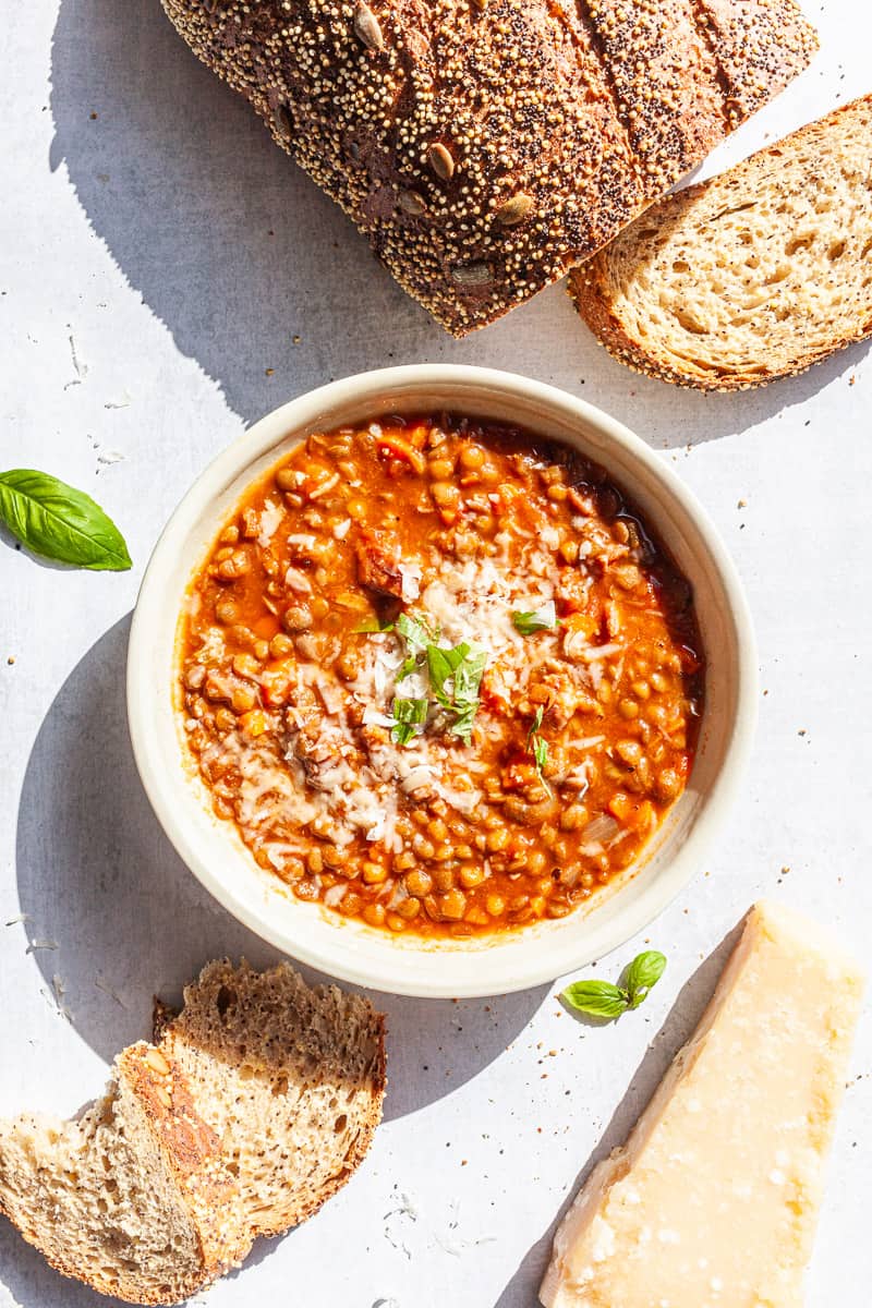 Classic Lentil Soup (with Ham Bone)