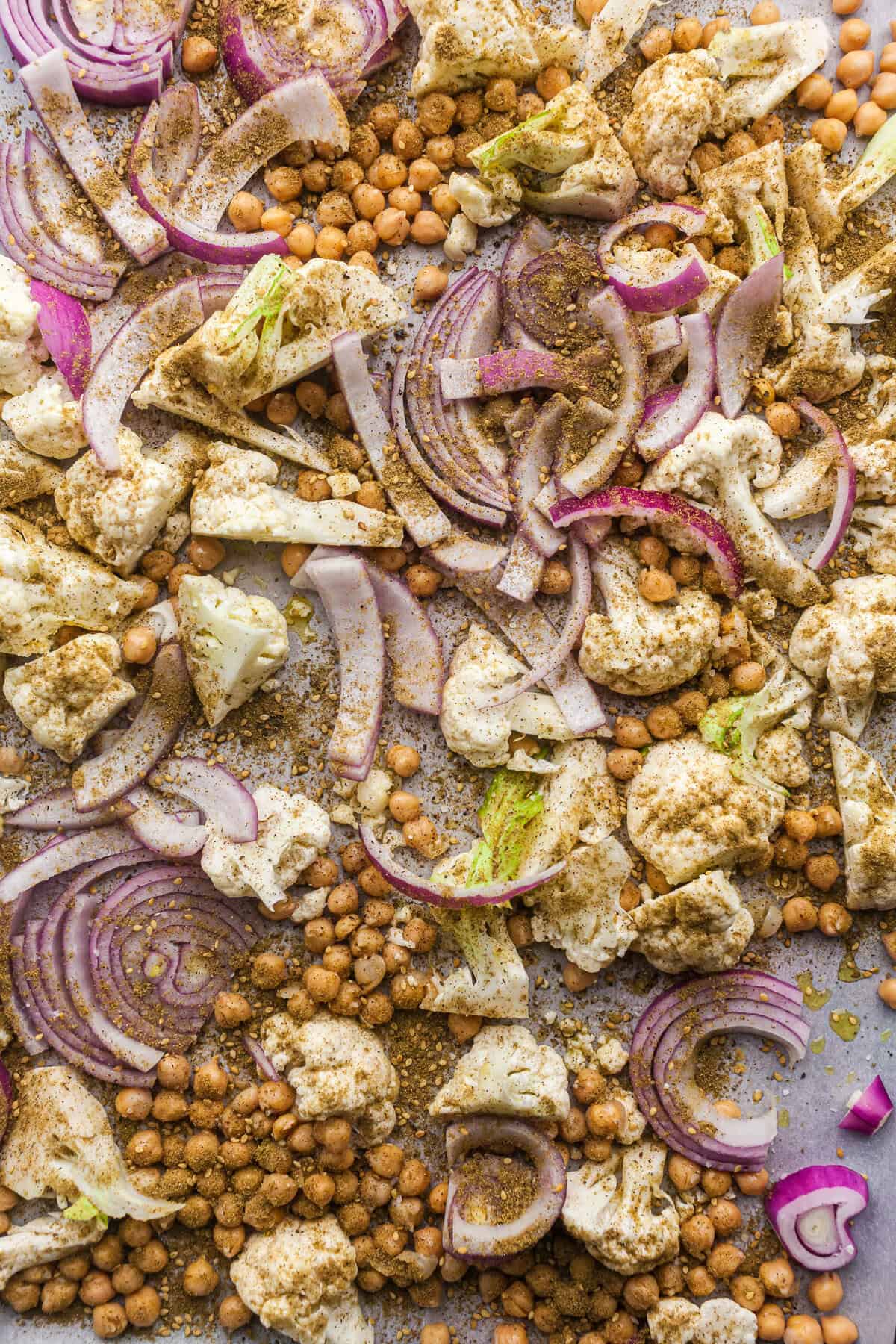 Roasted Cauliflower and Chickpea Salad