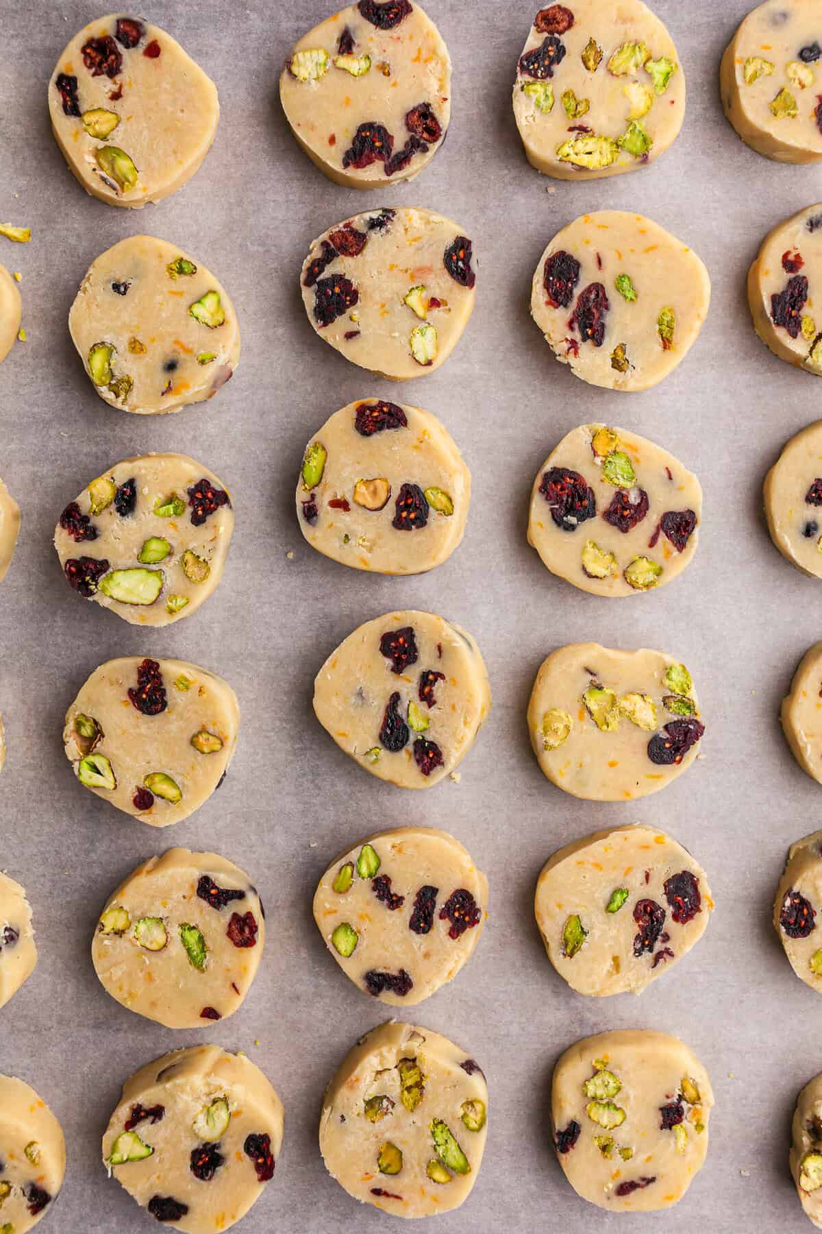Cranberry and Pistachio Shortbread