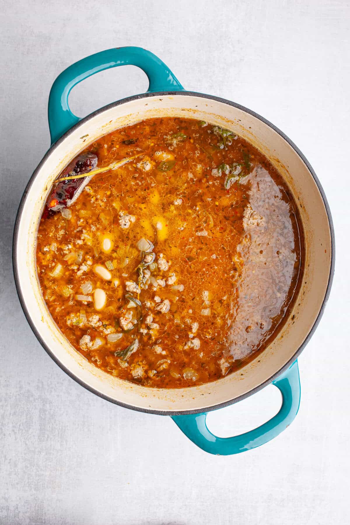 Sausage, Kale, and White Bean Soup