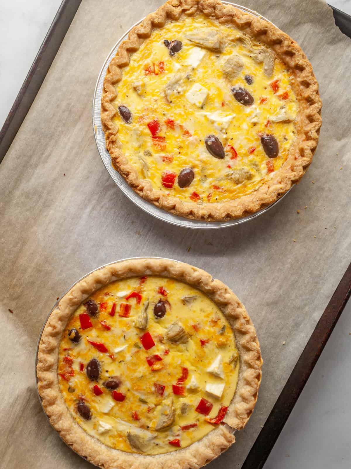 Lazy Quiche with Sausage, Onions, and Peppers