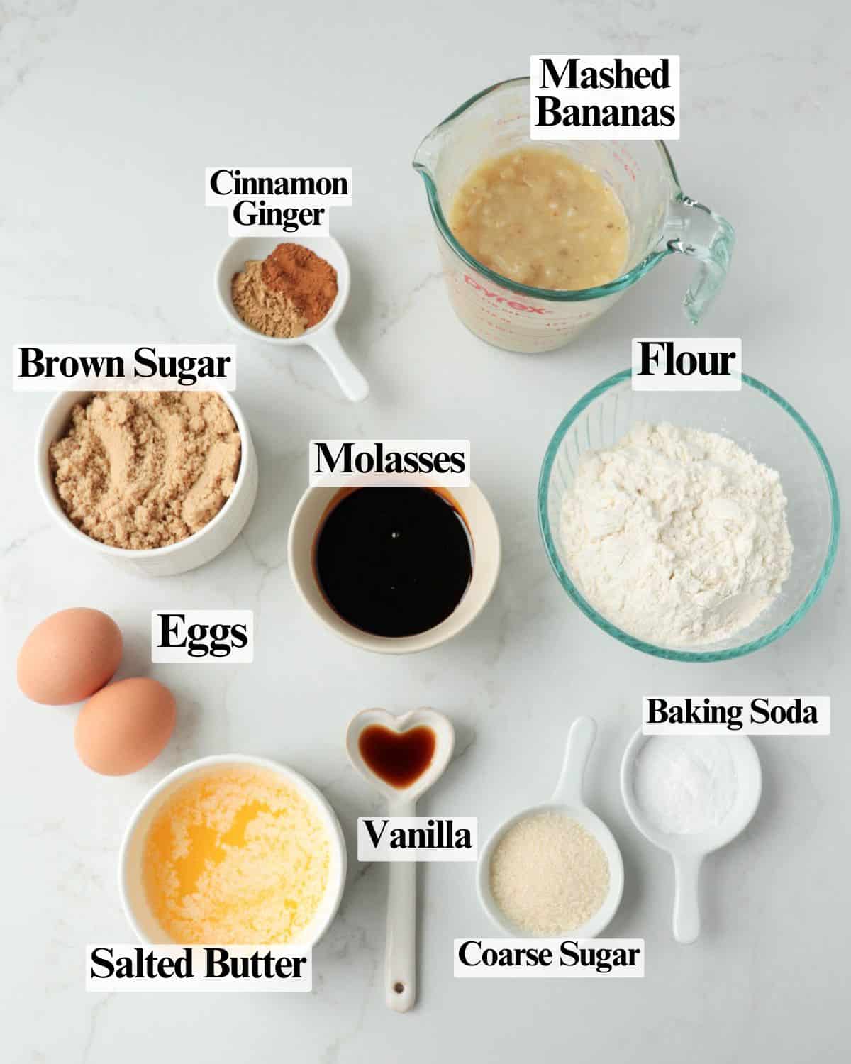 Gingerbread Banana Muffins