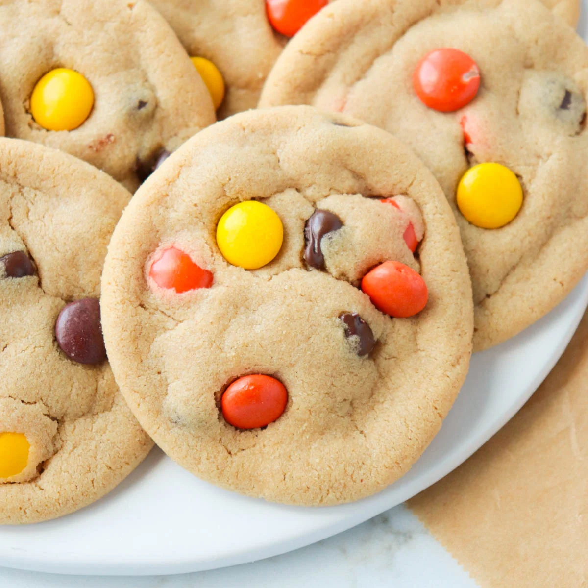 Reese's Pieces Peanut Butter Cookies