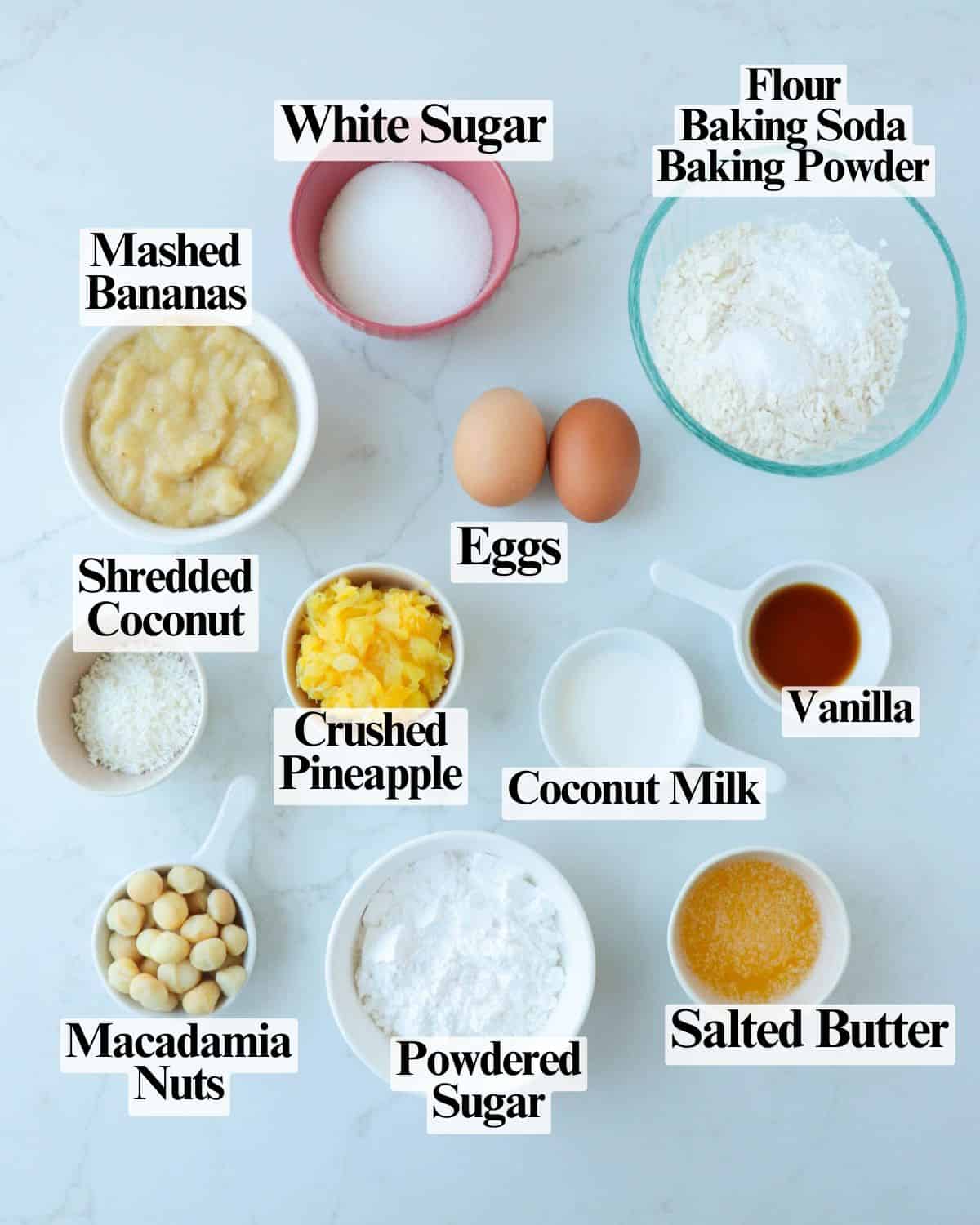 Pineapple Coconut Banana Muffins