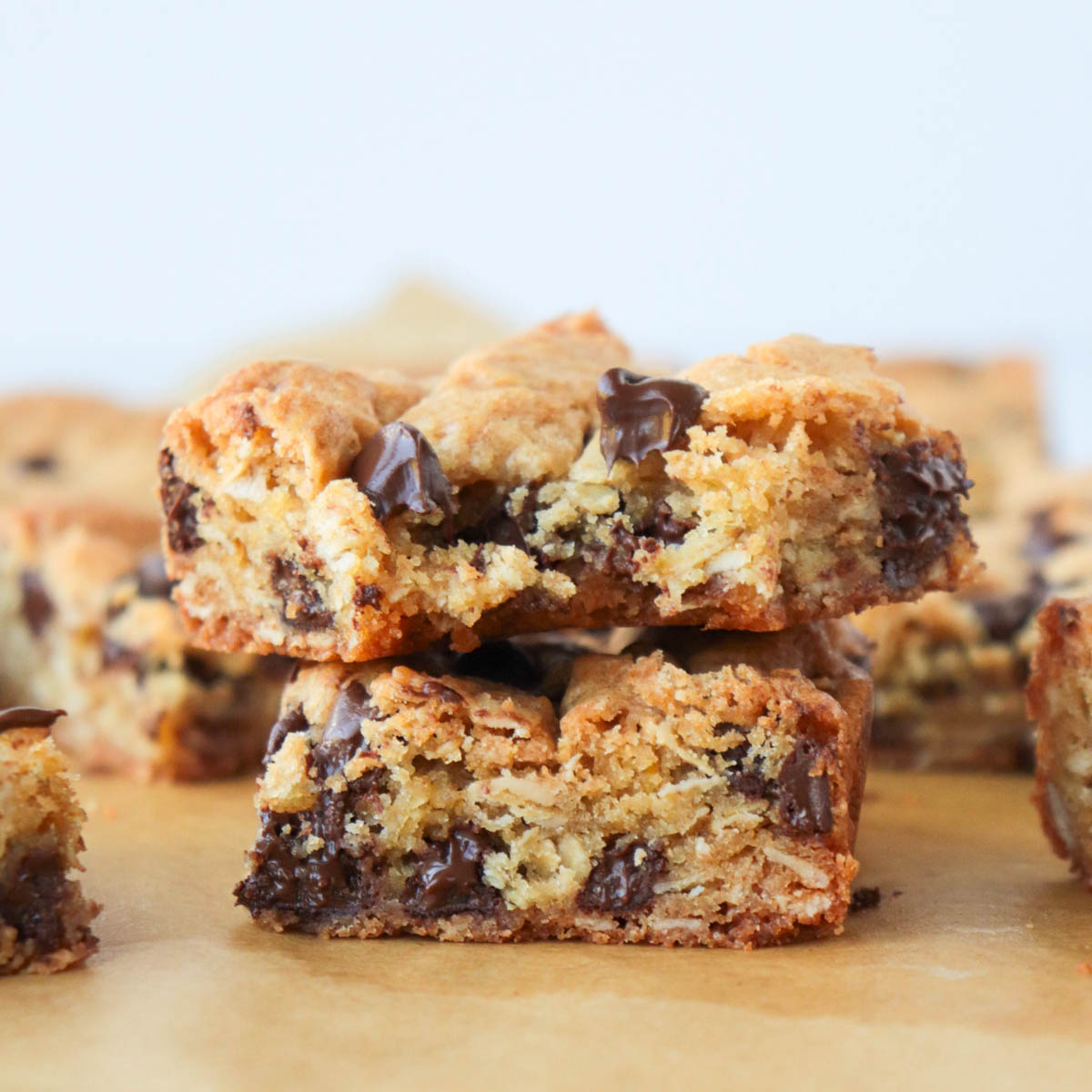 Chocolate Chip Oatmeal Cookie Bars