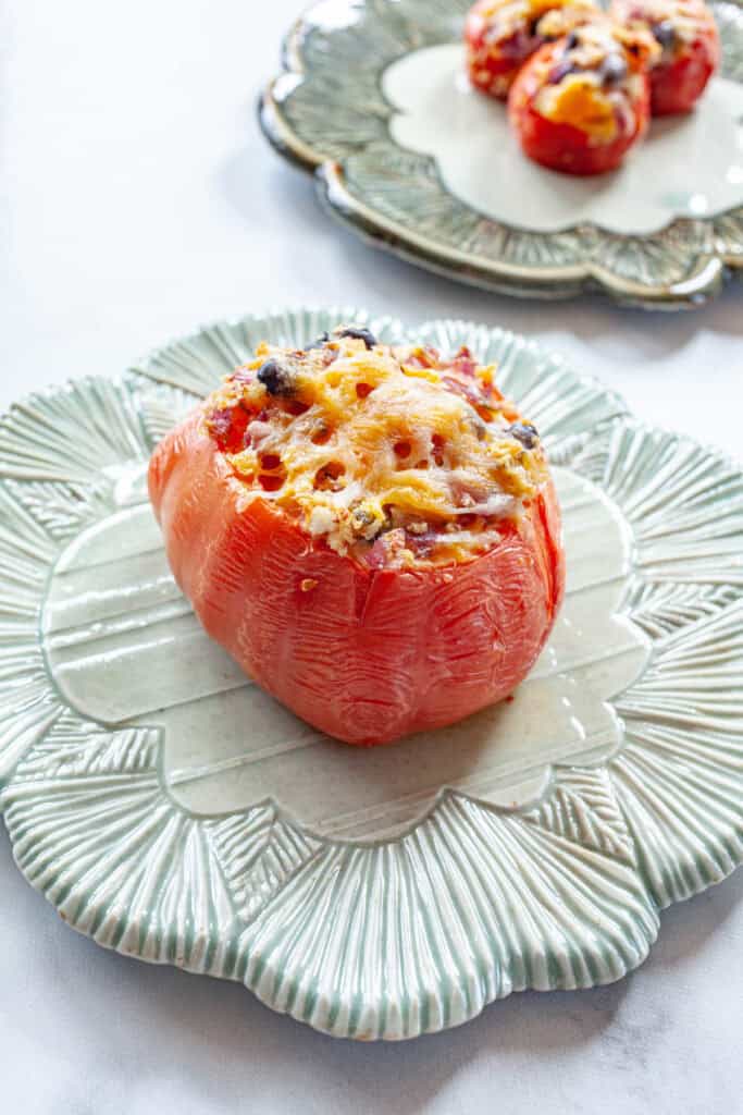 Southwestern Black Bean Stuffed Tomatoes