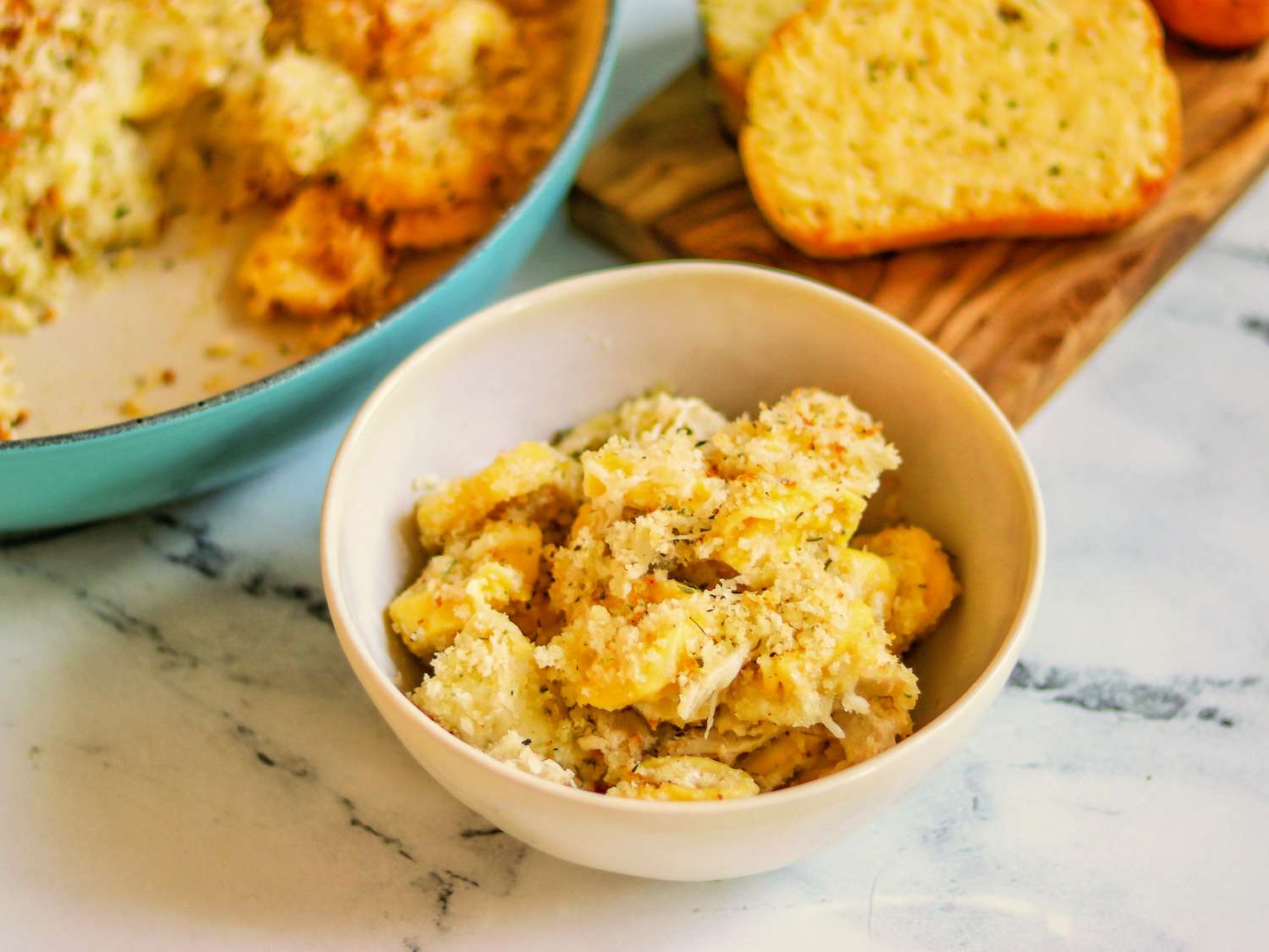 One-Pan Garlic Bread Tortellini