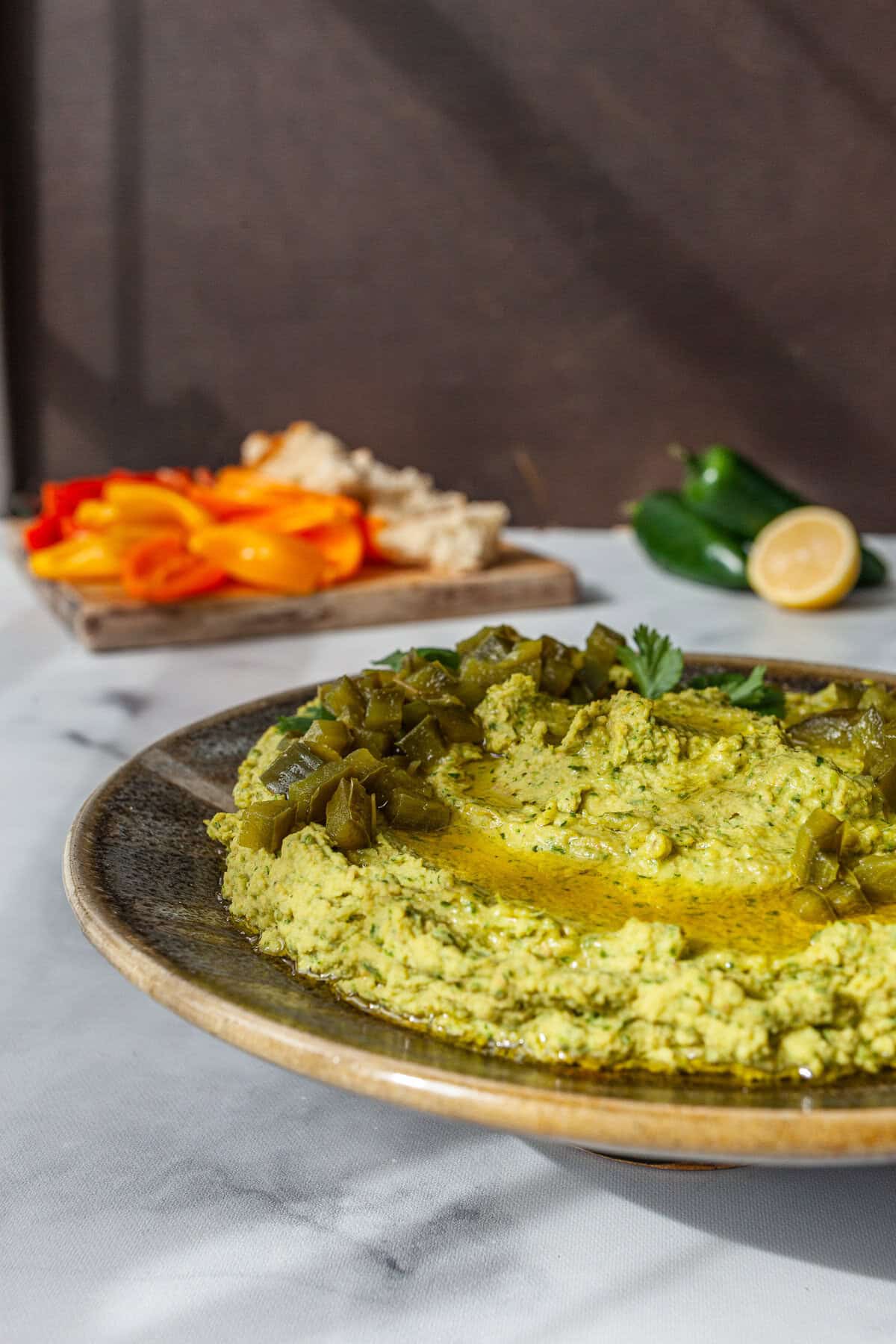 Cilantro Jalapeno Hummus