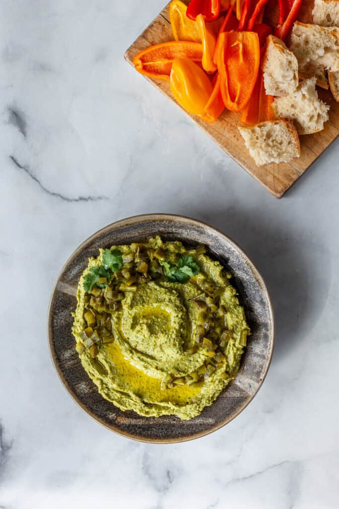 Cilantro Jalapeno Hummus
