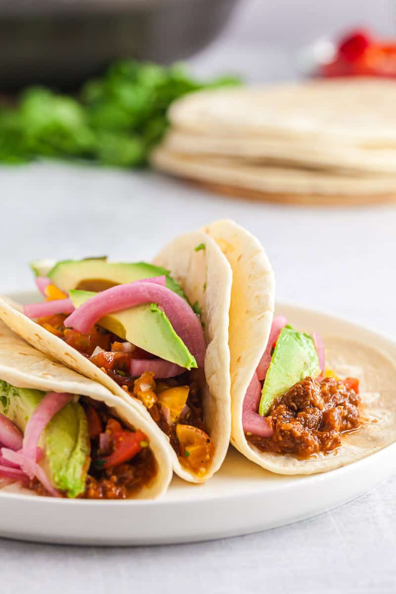 Lentil Tacos (Easy Vegan Green Tacos)