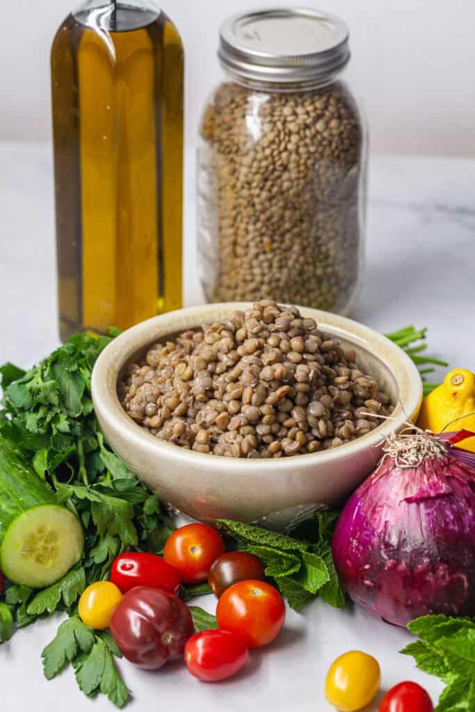 Lentil Tabbouleh Salad Recipe 