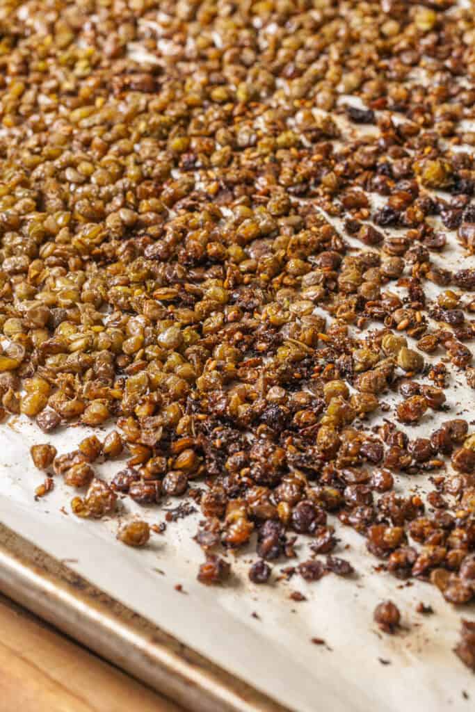 Crispy Roasted Lentils