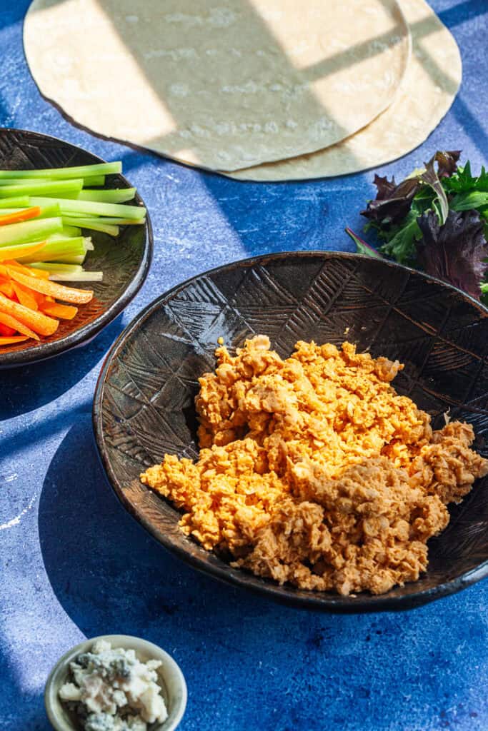 Buffalo Chickpeas Wrap