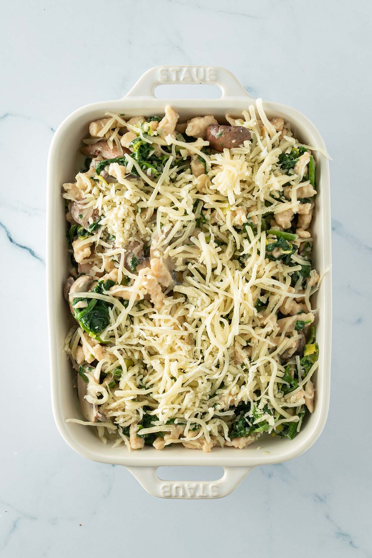 Spätzle Casserole with Vegetables