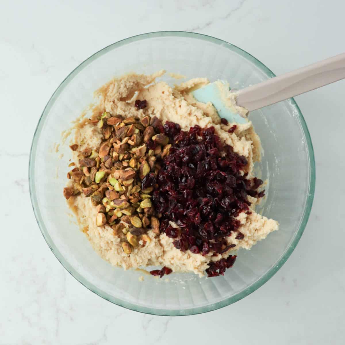 Cranberry Pistacchio Slice and Bake Cookies