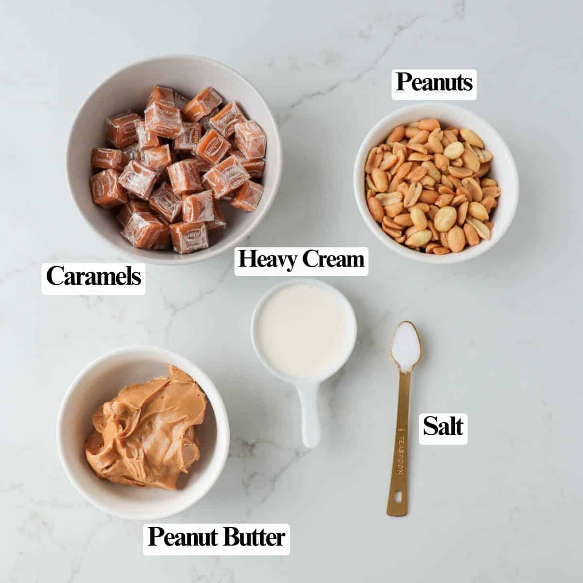 Caramel Peanut Clusters (5 ingredients)
