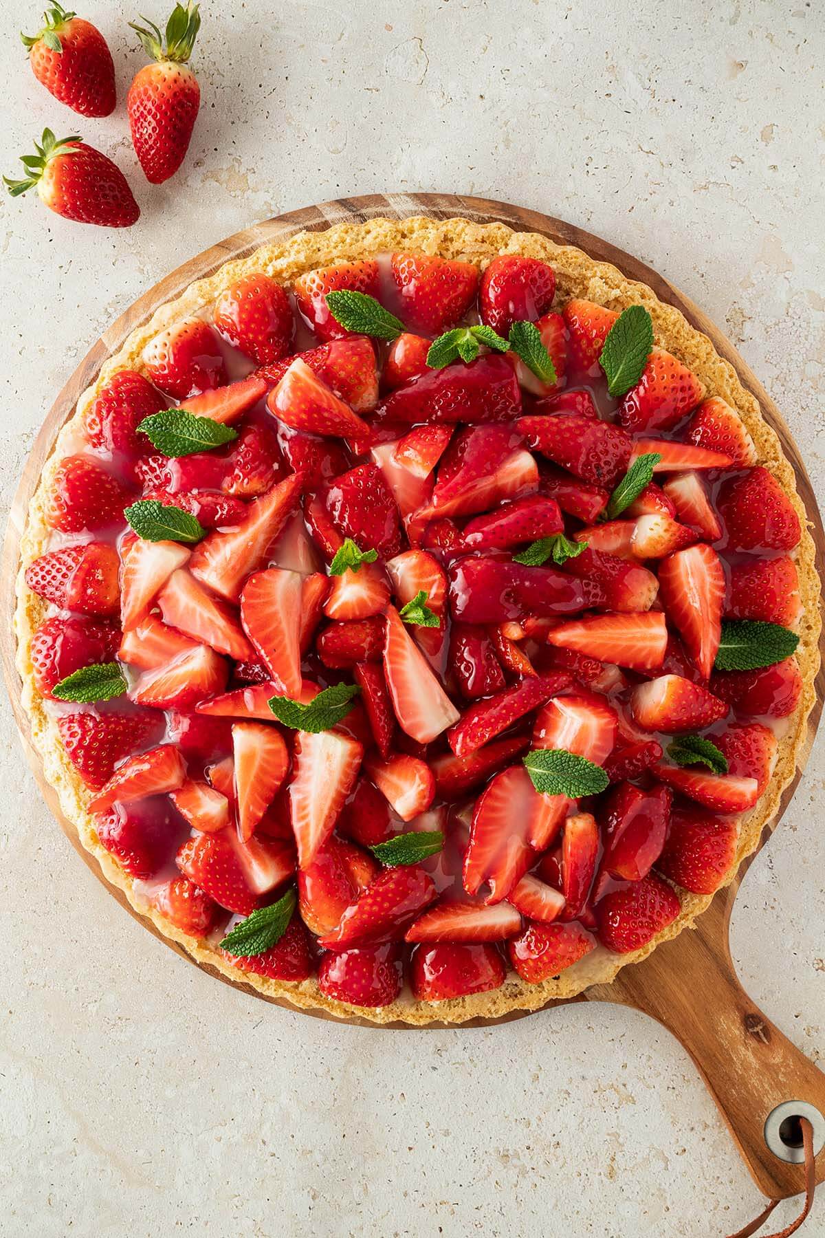 Sugar-Free Strawberry Cake