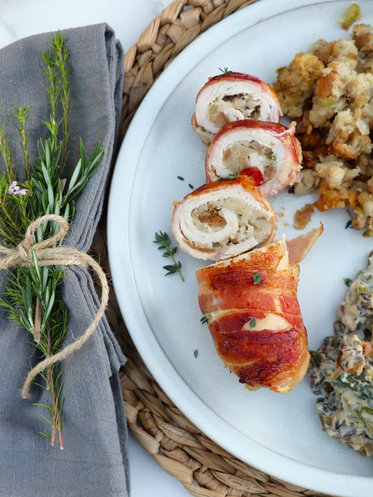 Bacon Wrapped Stuffed Turkey