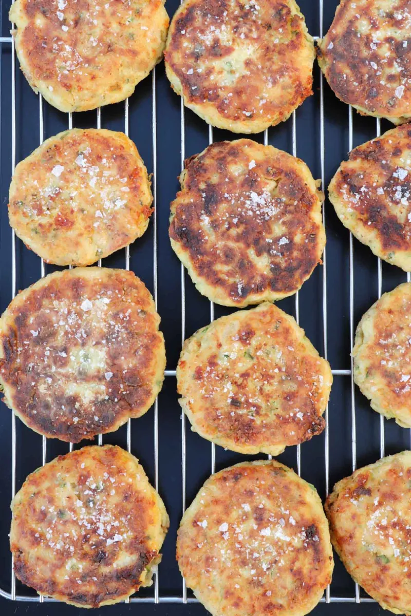 Loaded Mashed Potato Cakes with Leftover Turkey and Sides