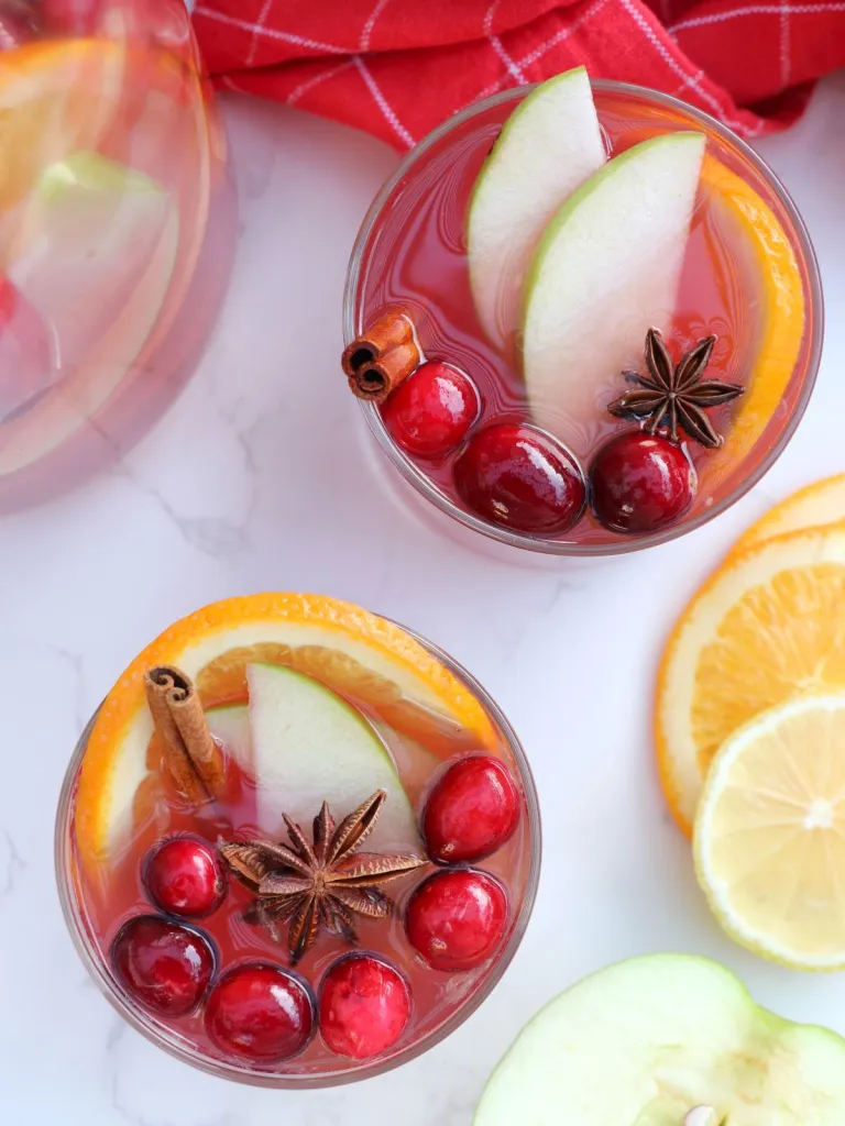 Winter White Sangria (Festive and Light)
