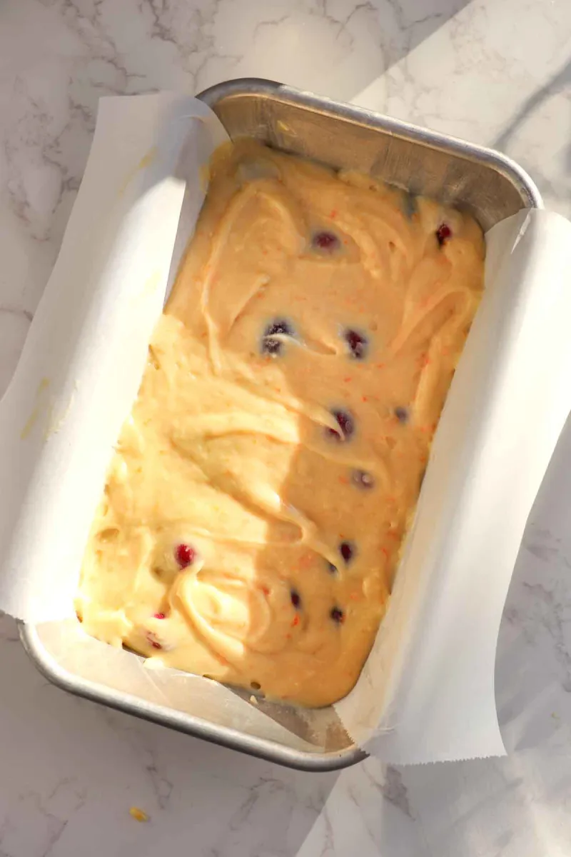 Easy Cranberry Orange Loaf Cake with Orange Glaze