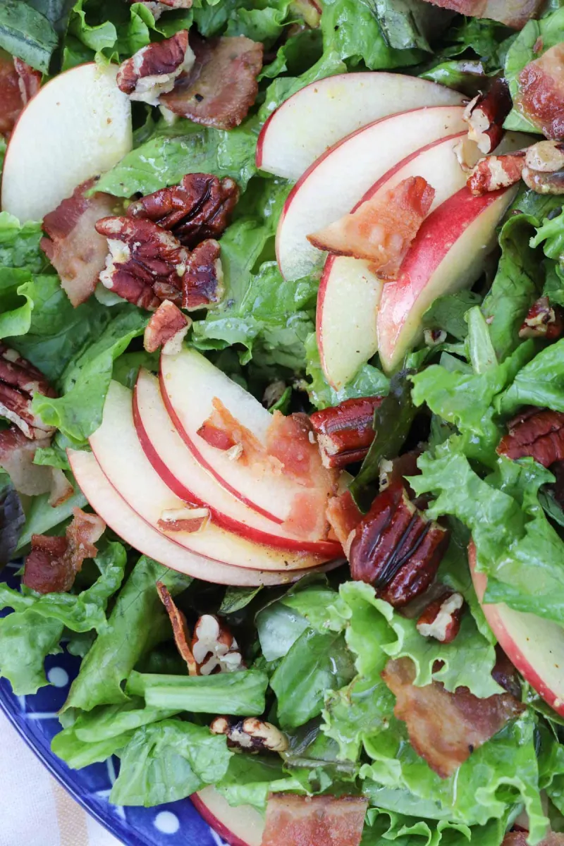 Simple Fall Salad with Apples and Bacon