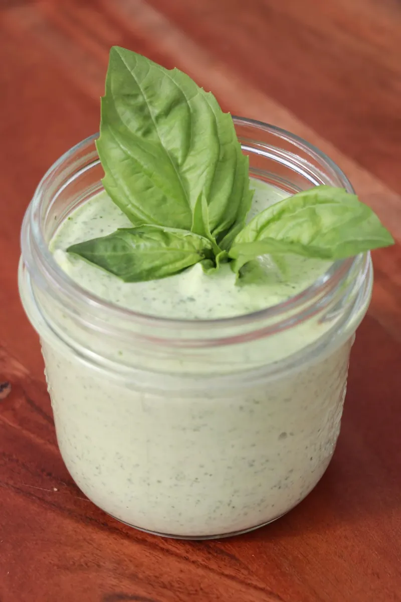Easy Basil Mayo with Lemon