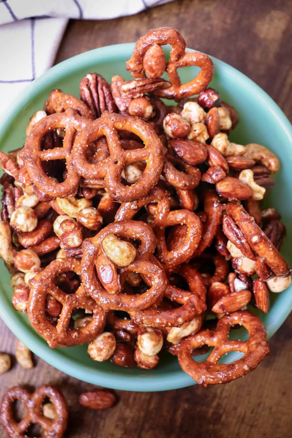 Sweet and Spicy Nuts and Pretzels