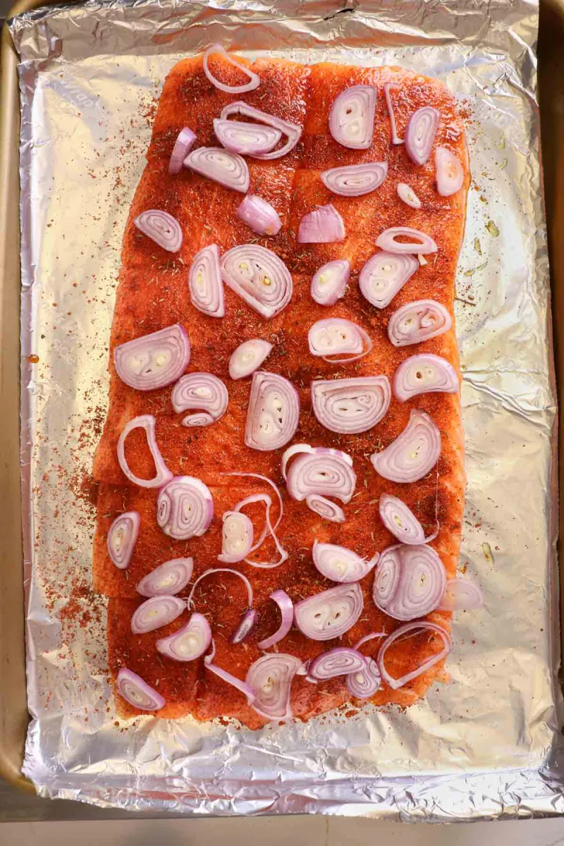 Sweet and Smoky Salmon with Shallots and Lemon