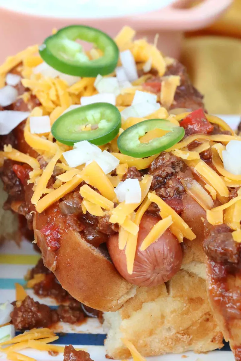 Ultimate Chili Cheese Dogs with Homemade Chili