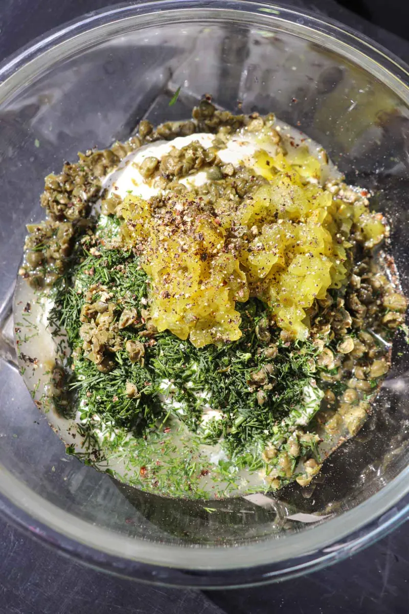 Shrimp Salad with Tartar Dressing