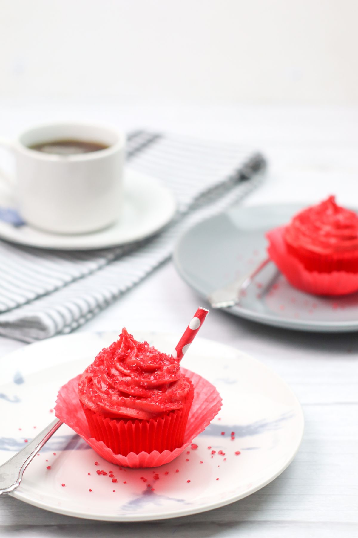 Shirley Temple Cherry Cupcakes