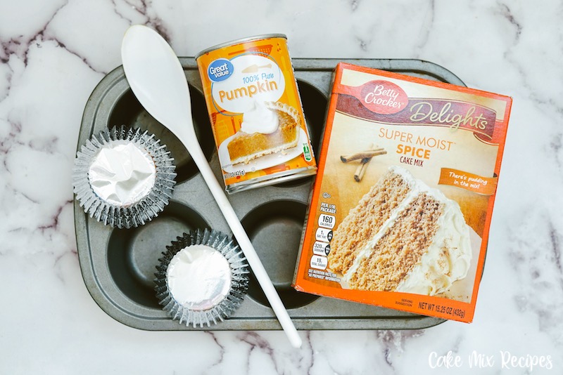 2 Ingredient Pumpkin Muffins