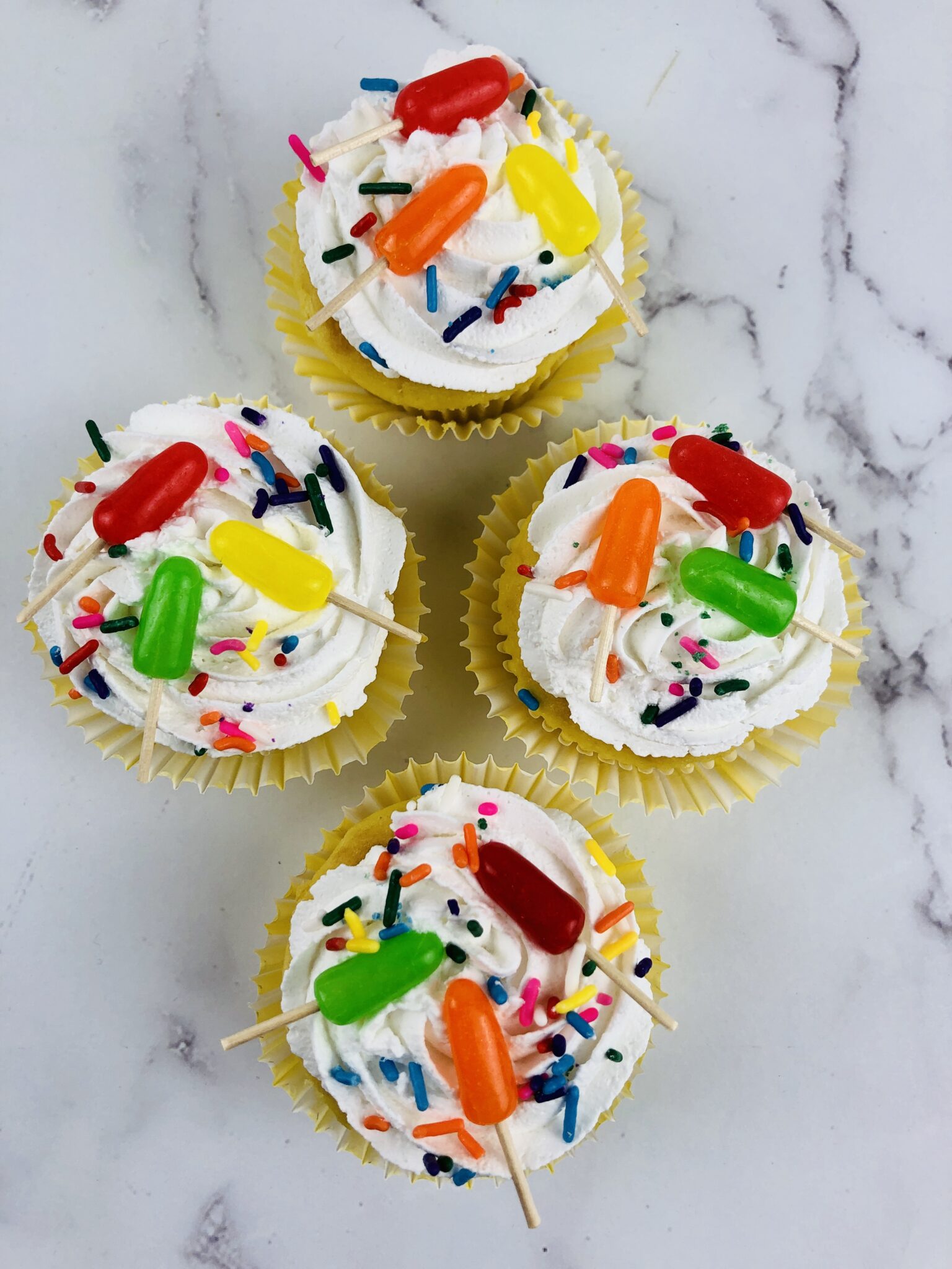 Popsicle Cupcakes for Summer