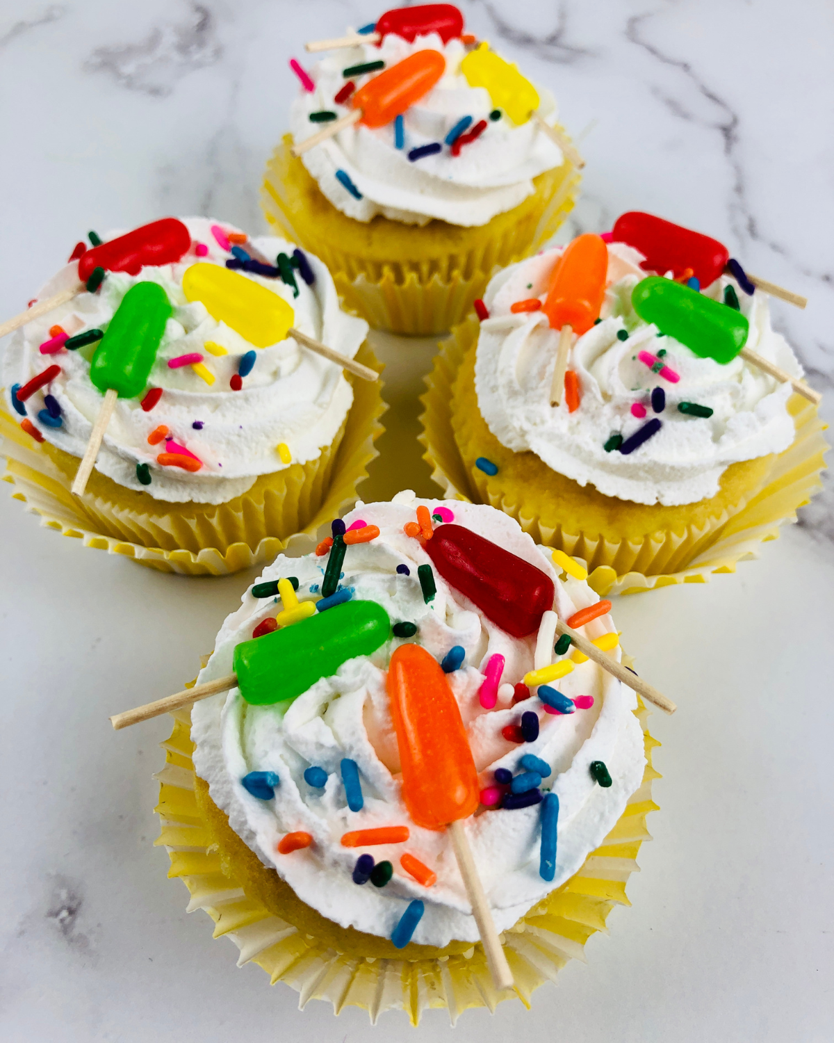 Popsicle Cupcakes for Summer
