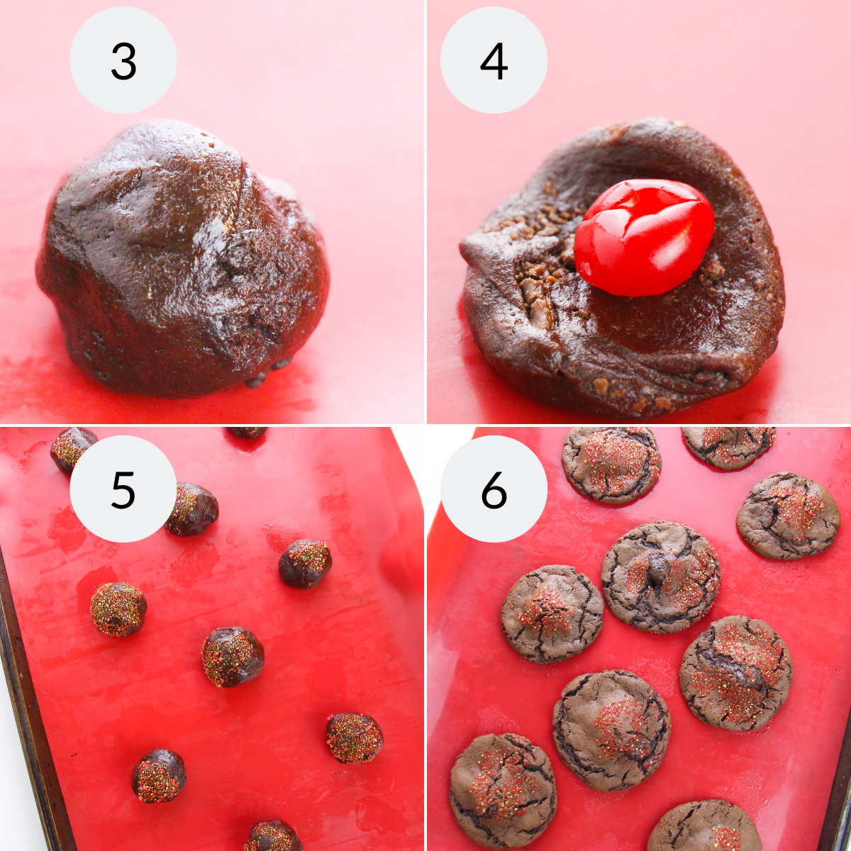 Chocolate Covered Cherry Cookies