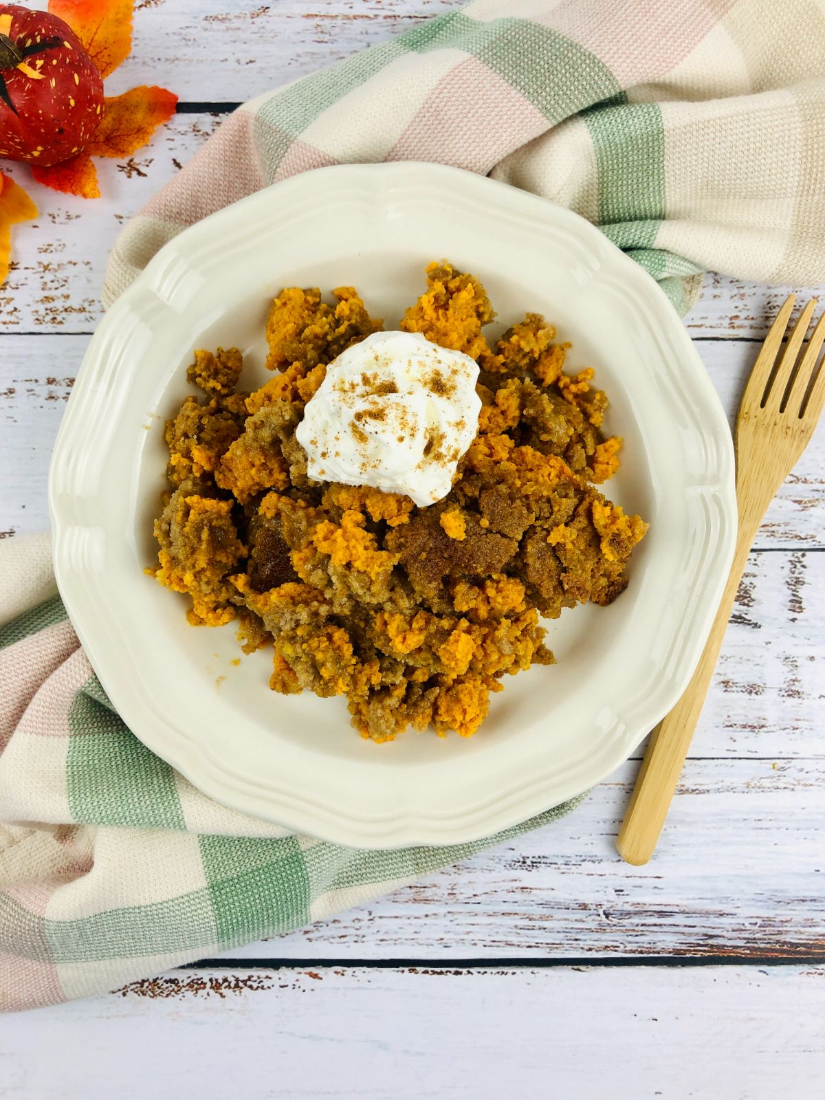 Pumpkin Spice Dump Cake