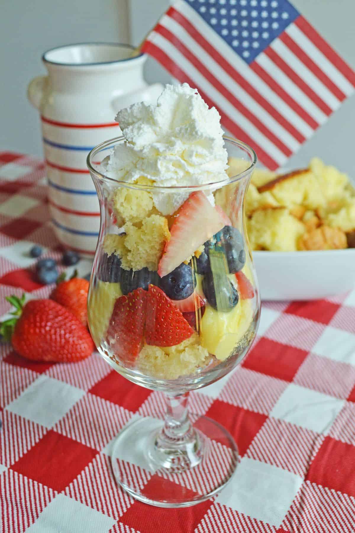 Strawberry Blueberry Trifle