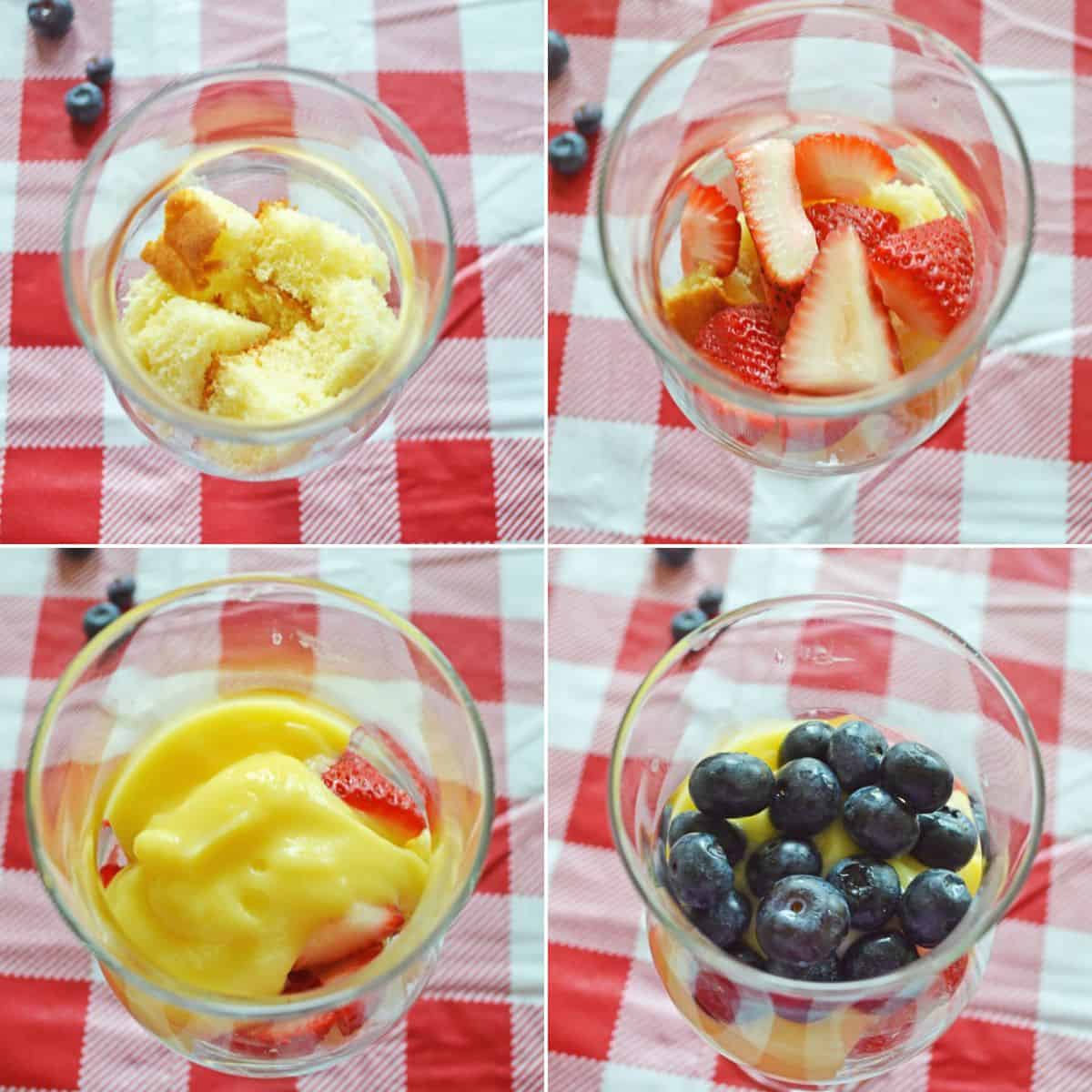 Strawberry Blueberry Trifle