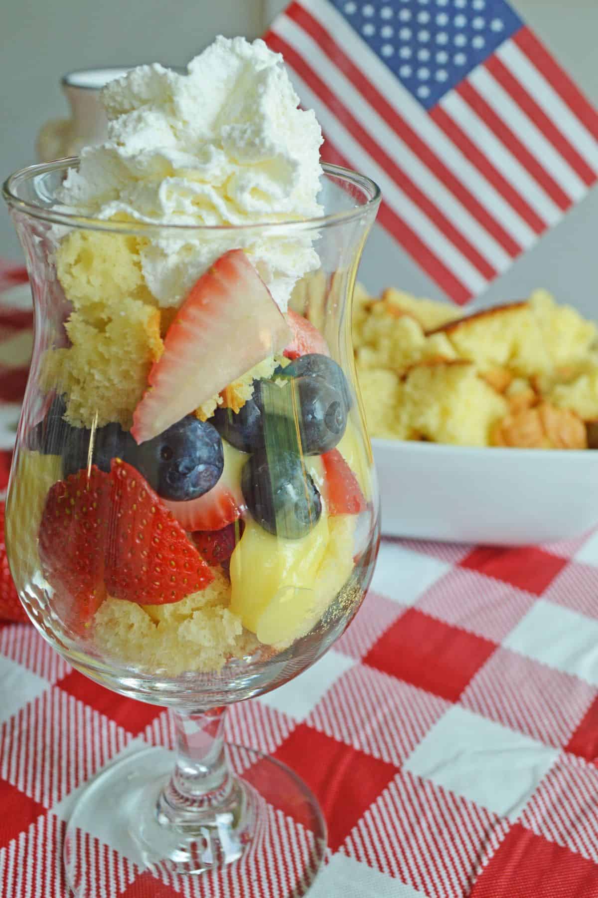 Strawberry Blueberry Trifle