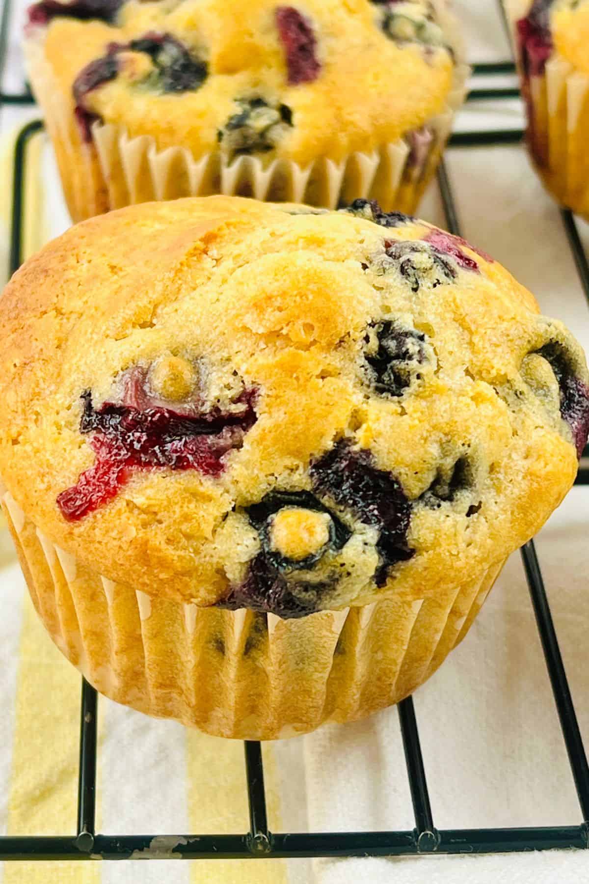 Blueberry Pancake Muffins With Mix