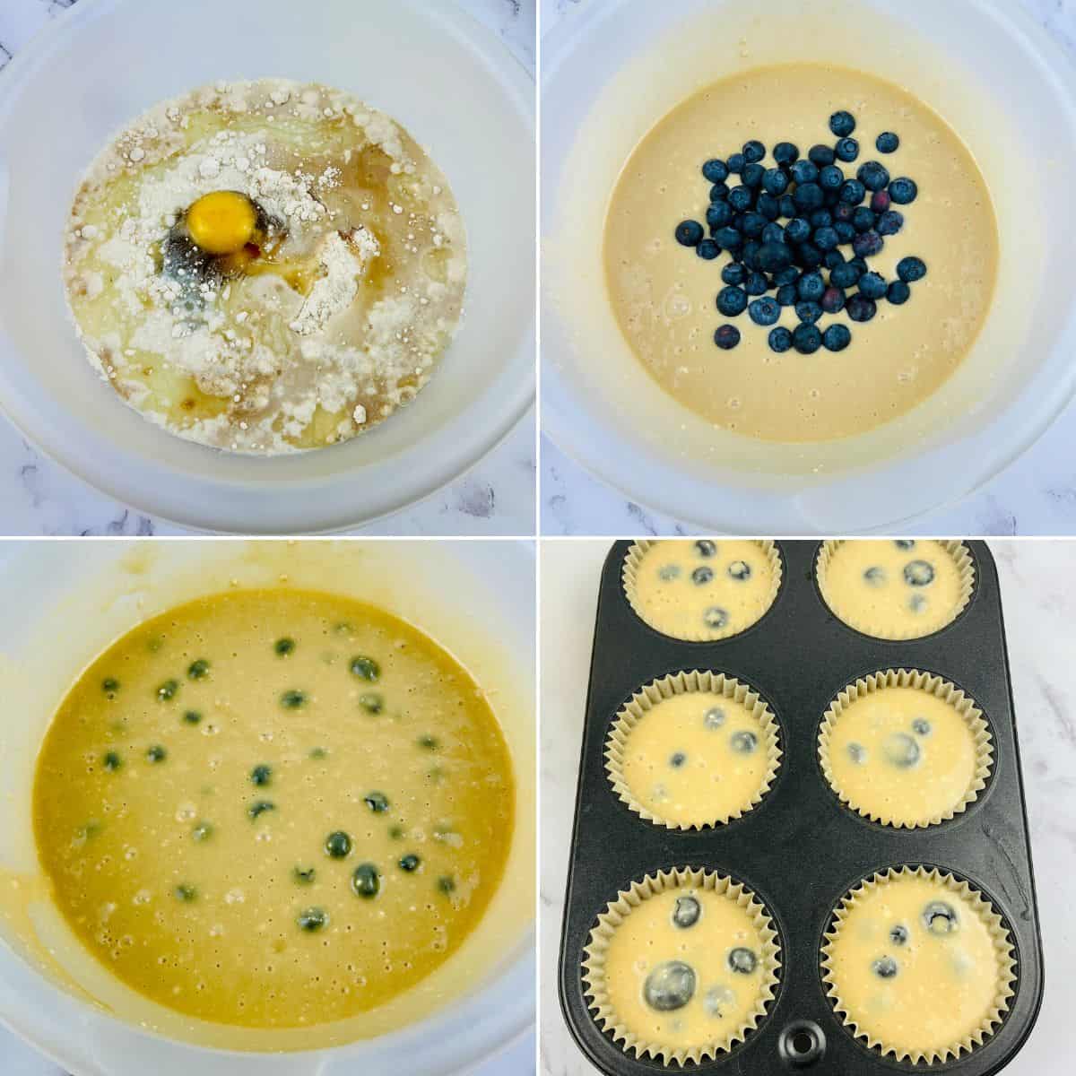 Blueberry Pancake Muffins With Mix