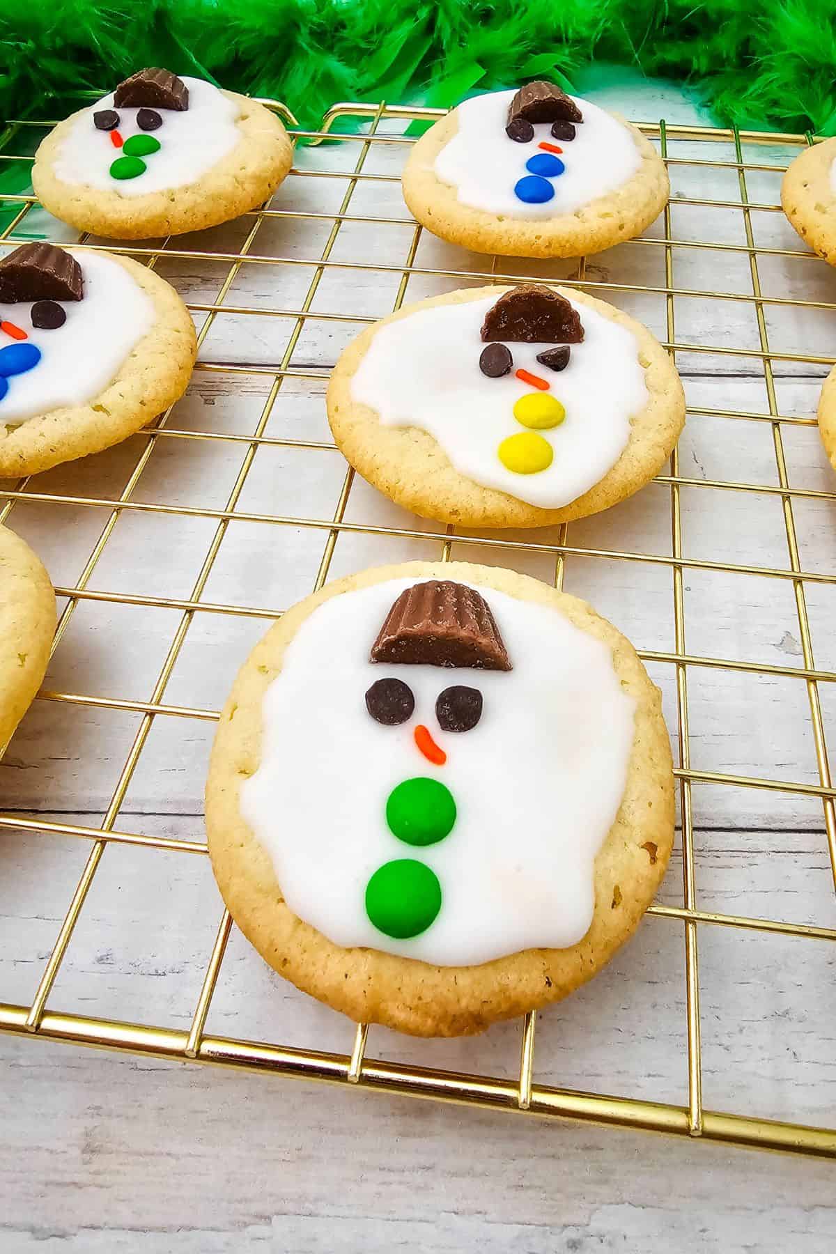 Melting Snowman Cookies