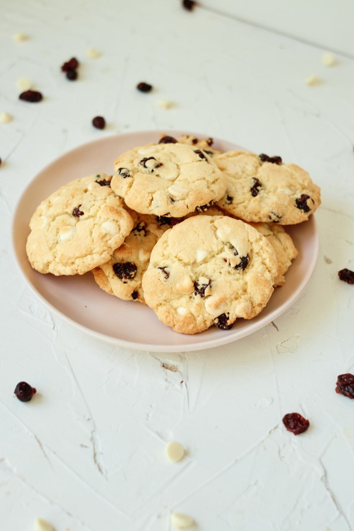 White Cranberry Chocolate Chip Cookies