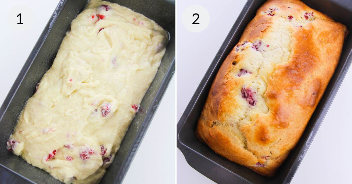 Lemon Raspberry Loaf Cake