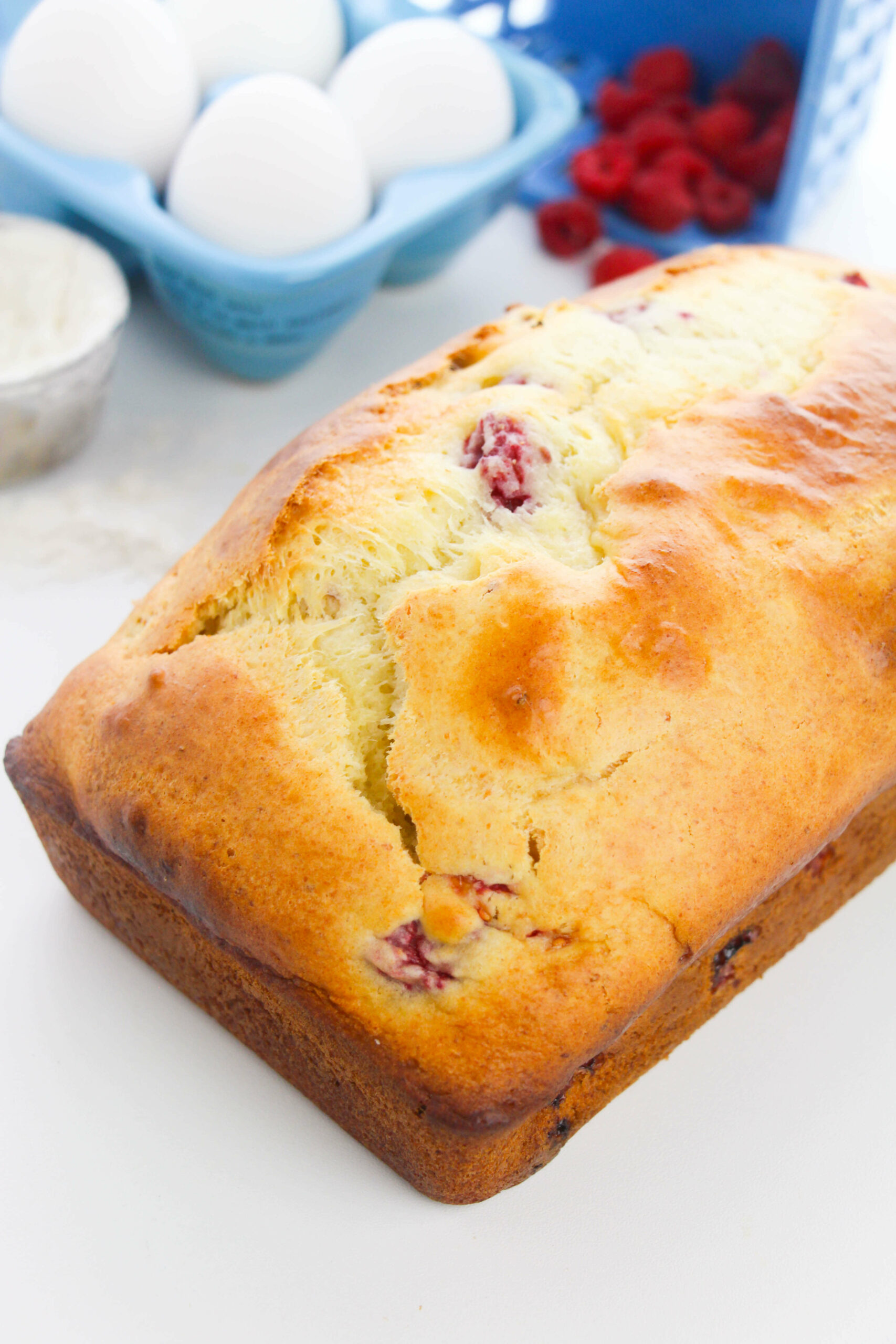 Lemon Raspberry Loaf Cake