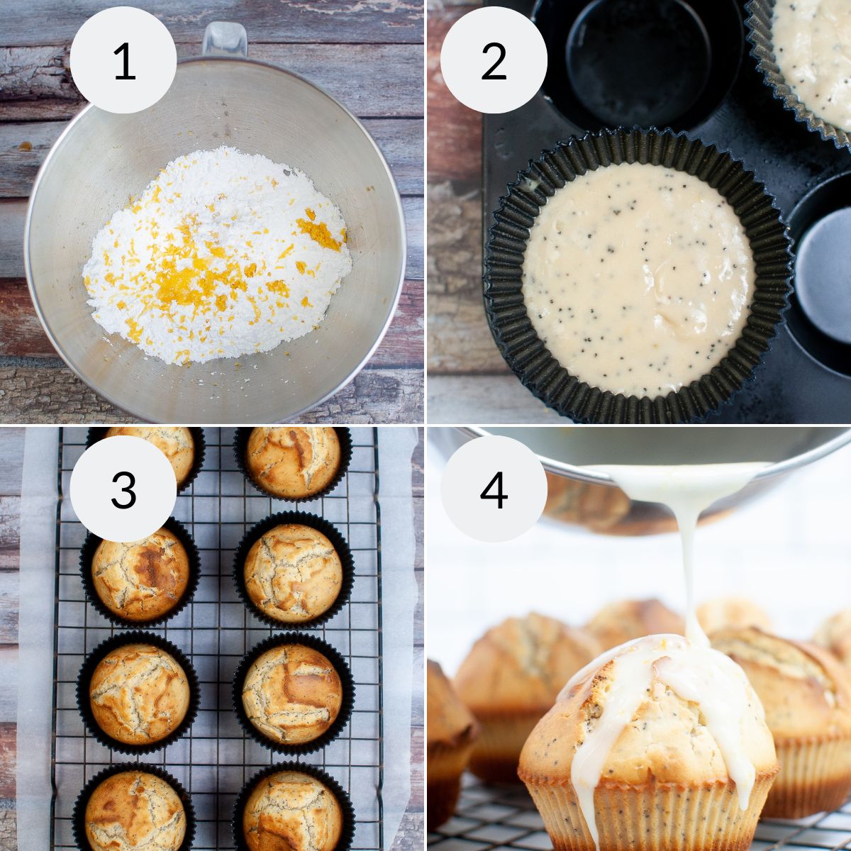 Lemon Poppy Seed Cupcake