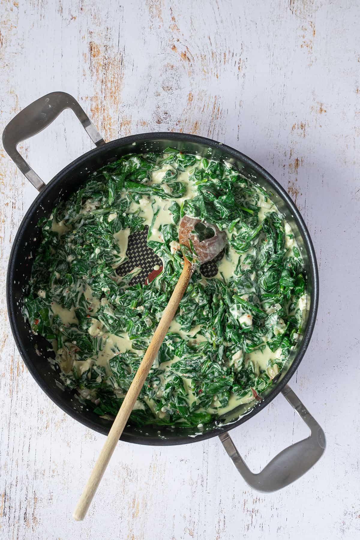 Spinach and Feta Stuffed Sweet Potatoes