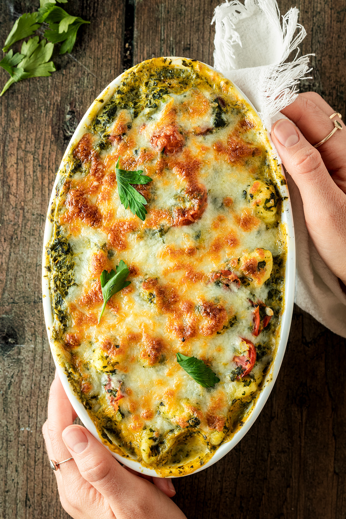 Baked Spinach Gnocchi