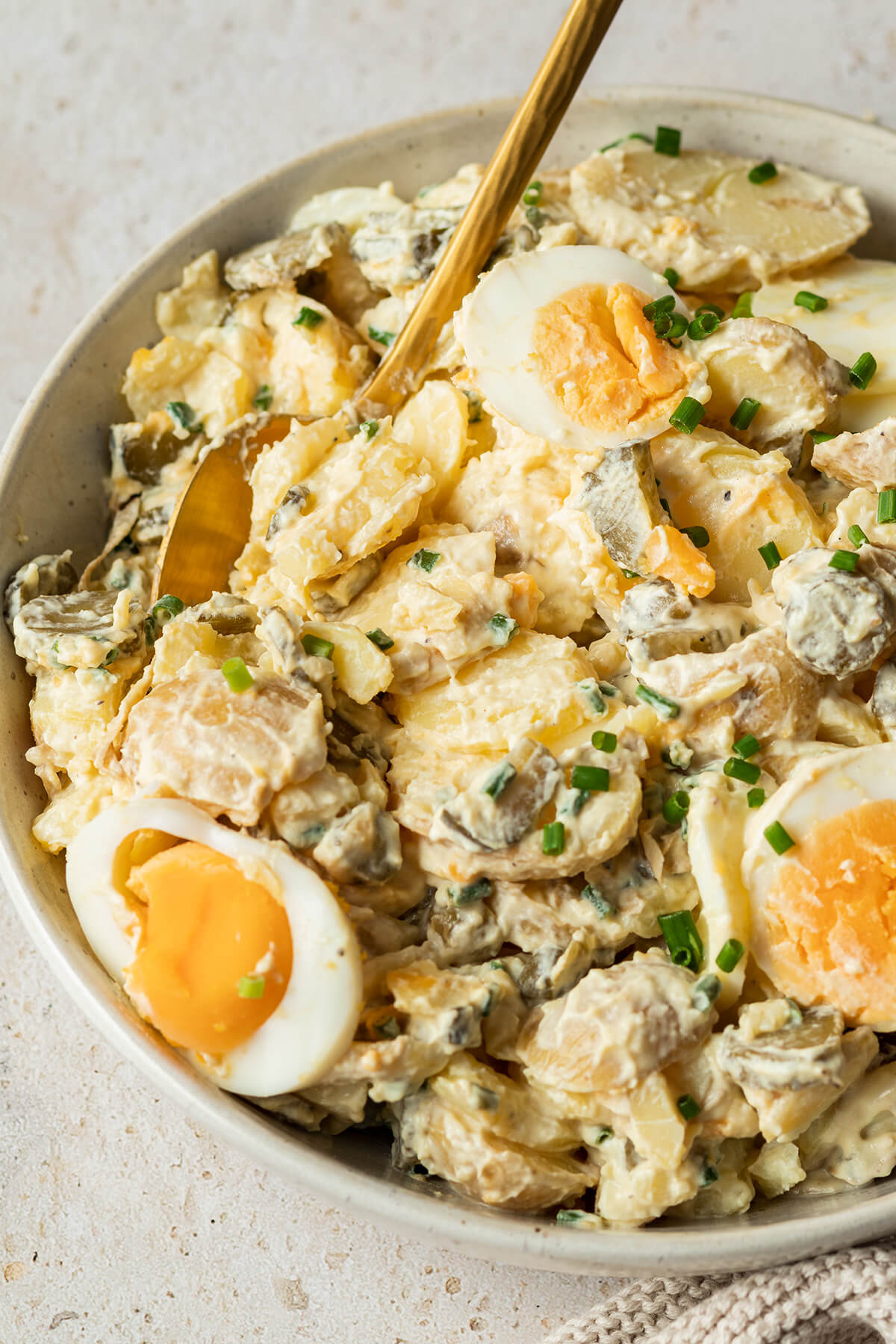 Potato Salad with Yogurt and Boiled Egg